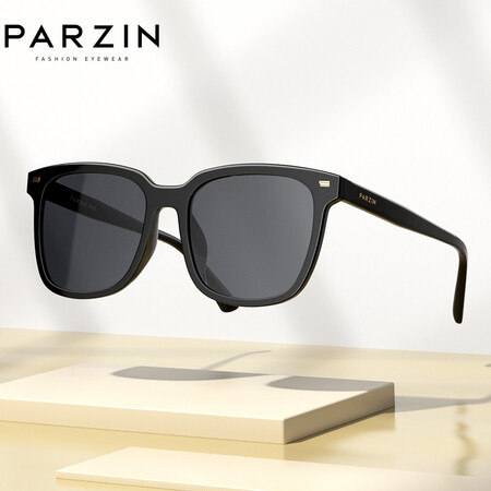 Parsons PARZIN sunglasses female Song Zuer star with the same paragraph nylon polarized driving sunglasses male 92120 black frame black gray film Parsons PARZIN sunglasses female Song Zuer star with the same paragraph nylon polarized driving sunglasses male 92120 black frame black gray film