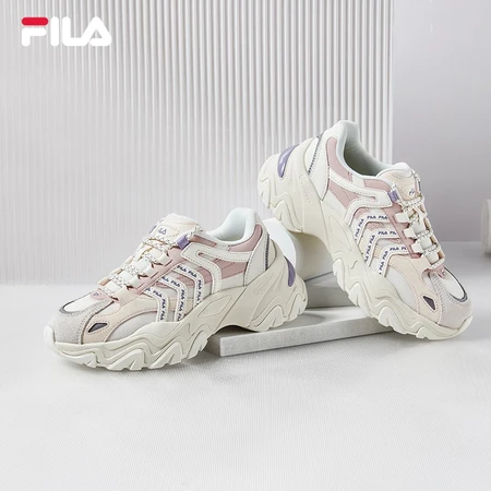 FILA Women's Casual Shoes Fishbone Second Generation Daddy Shoes Sports Shoes Increase Height Thick Bottom Jogging Shoes SOFIA Milk White/Smoke Rose Powder-GR 37.5 FILA Women's Casual Shoes Fishbone Second Generation Daddy Shoes Sports Shoes Increase Height Thick Bottom Jogging Shoes SOFIA Milk White/Smoke Rose Powder-GR 37.5