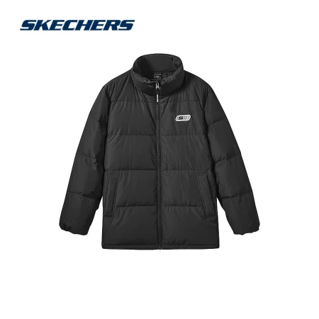 Skechers丨Skechers sports down jacket men and women with the same warm jacket carbon black L Skechers丨Skechers sports down jacket men and women with the same warm jacket carbon black L
