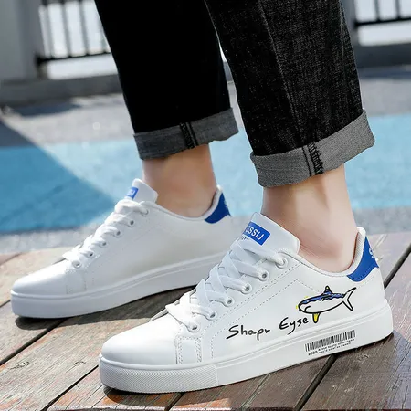 Men's white sneakers without laces pasted small white shoes sneakers men's casual shoes men's shoes 2022 new trend spring sports men's small white shoes all-match handsome shoes white and black H17H 36 Men's white sneakers without laces pasted small white shoes sneakers men's casual shoes men's shoes 2022 new trend spring sports men's small white shoes all-match handsome shoes white and black H17H 36