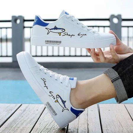 Men's white sneakers without laces pasted small white shoes sneakers men's casual shoes men's shoes 2022 new trend spring sports men's small white shoes all-match handsome shoes white and black H17H 36 Men's white sneakers without laces pasted small white shoes sneakers men's casual shoes men's shoes 2022 new trend spring sports men's small white shoes all-match handsome shoes white and black H17H 36