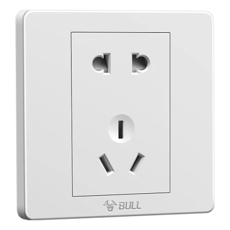 Bull BULL wall socket G07 series 10A five-hole socket 86 type panel G07Z223 white concealed Bull BULL wall socket G07 series 10A five-hole socket 86 type panel G07Z223 white concealed