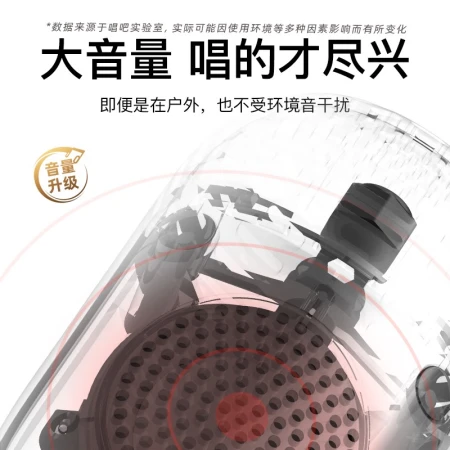 Sing it K song treasure small singing lark small dome wireless double duet Bluetooth microphone audio integrated microphone festival gift family children K song KTV recording small singing C10 black Sing it K song treasure small singing lark small dome wireless double duet Bluetooth microphone audio integrated microphone festival gift family children K song KTV recording small singing C10 black