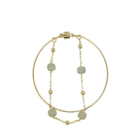 A6Y805 Hetian Jade Double Layer Bracelet for Yideer and Tianyu Bracelet A6Y805 Hetian Jade Double Layer Bracelet for Yideer and Tianyu Bracelet