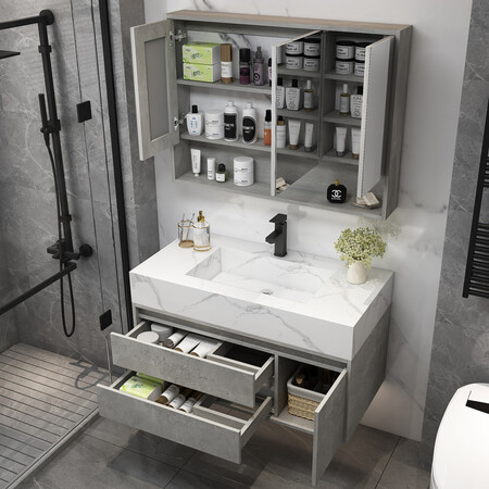Washbasin Customized Slate Countertop Bathroom Cabinet Smart Mirror Cabinet Combination Bathroom Washing Face Hand Washing Sink Vanity Basin 80cm Slate Ceramic Basin + Three-Standard Smart Defogging Mirror Washbasin Customized Slate Countertop Bathroom Cabinet Smart Mirror Cabinet Combination Bathroom Washing Face Hand Washing Sink Vanity Basin 80cm Slate Ceramic Basin + Three-Standard Smart Defogging Mirror