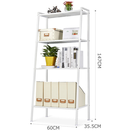 Overflowing Year of China Mobile Books Kitchen Shelf Rack Storage Balcony Flower Hand Multilayer Showcase Sequence Elegant White DKI4711W Overflowing Year of China Mobile Books Kitchen Shelf Rack Storage Balcony Flower Hand Multilayer Showcase Sequence Elegant White DKI4711W