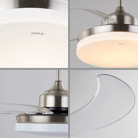 OPPLE ceiling fan light invisible fan light led dining room American bedroom living room European style lamp Chinese style lighting restaurant light intelligent dimming send remote control Yufeng S OPPLE ceiling fan light invisible fan light led dining room American bedroom living room European style lamp Chinese style lighting restaurant light intelligent dimming send remote control Yufeng S