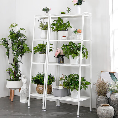 Overflowing Year of China Mobile Books Kitchen Shelf Rack Storage Balcony Flower Hand Multilayer Showcase Sequence Elegant White DKI4711W Overflowing Year of China Mobile Books Kitchen Shelf Rack Storage Balcony Flower Hand Multilayer Showcase Sequence Elegant White DKI4711W