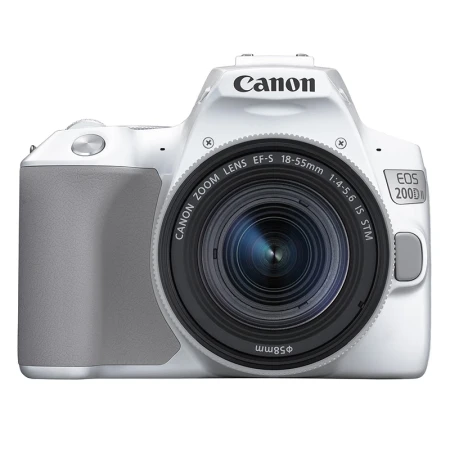 Canon CanonEOS 200D II 200D2 Mini SLR Camera 18-55 Standard Zoom Lens Kit White About 24.1 Megapixels/4K Video Canon CanonEOS 200D II 200D2 Mini SLR Camera 18-55 Standard Zoom Lens Kit White About 24.1 Megapixels/4K Video