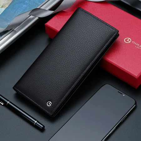 Goldlion Goldlion Men's Wallet Gift Box First Layer Cowhide Long Section Two-Fold Ticket Folder Business Wallet Vertical Wallet Black A721001-111TA Birthday Gift for Boyfriend, Husband, and Dad Goldlion Goldlion Men's Wallet Gift Box First Layer Cowhide Long Section Two-Fold Ticket Folder Business Wallet Vertical Wallet Black A721001-111TA Birthday Gift for Boyfriend, Husband, and Dad
