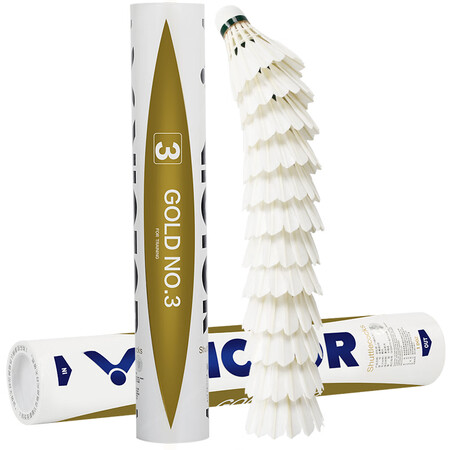 Victor Victory Badminton Golden No. 3 Training and Game Balls Stable and Durable 12 Pack Victor Victory Badminton Golden No. 3 Training and Game Balls Stable and Durable 12 Pack