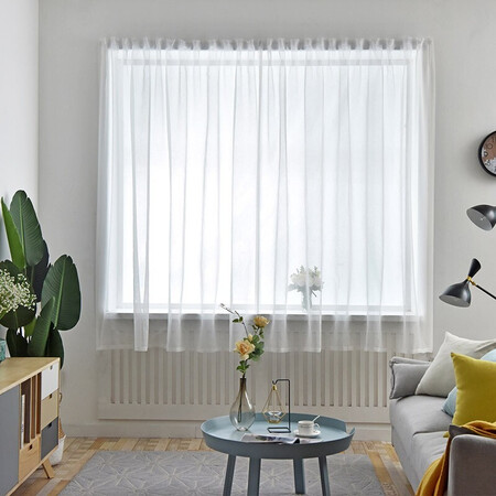 Noro Velcro curtain paste free perforation self-adhesive white window screen light-transmitting simple curtain gauze curtain finished partition bay window living room balcony white gauze free installation white gauze free perforation installation width 1.5m*height 2m/1 piece Noro Velcro curtain paste free perforation self-adhesive white window screen light-transmitting simple curtain gauze curtain finished partition bay window living room balcony white gauze free installation white gauze free perforation installation width 1.5m*height 2m/1 piece
