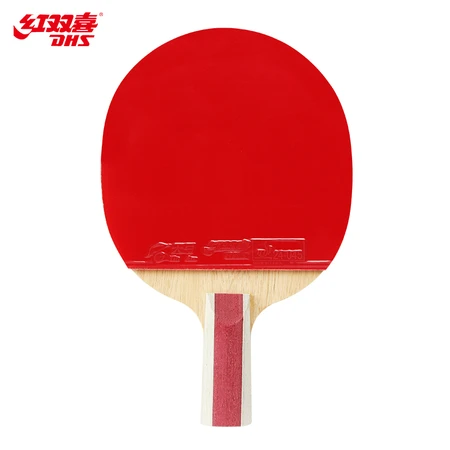 Double Happiness DHS Table Tennis Racquet Penhold double-sided anti-adhesive arc combined with fast attack 6-star H6006 with racket set, single pack Double Happiness DHS Table Tennis Racquet Penhold double-sided anti-adhesive arc combined with fast attack 6-star H6006 with racket set, single pack