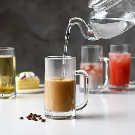 Green apple glass water cup tea cup beer mug 4 pieces 320ml EZ2233/L4 Green apple glass water cup tea cup beer mug 4 pieces 320ml EZ2233/L4