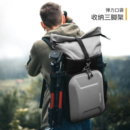 TARION German camera bag shoulder SLR backpack Canon Nikon camera bag liner bag XH gray TARION German camera bag shoulder SLR backpack Canon Nikon camera bag liner bag XH gray