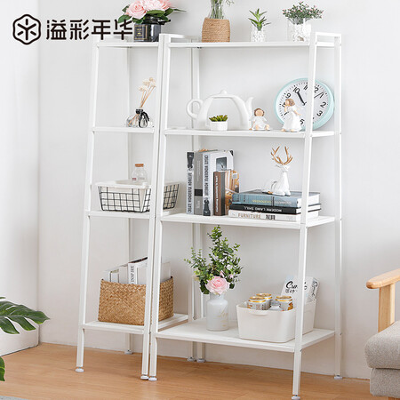 Overflowing Year of China Mobile Books Kitchen Shelf Rack Storage Balcony Flower Hand Multilayer Showcase Sequence Elegant White DKI4711W Overflowing Year of China Mobile Books Kitchen Shelf Rack Storage Balcony Flower Hand Multilayer Showcase Sequence Elegant White DKI4711W