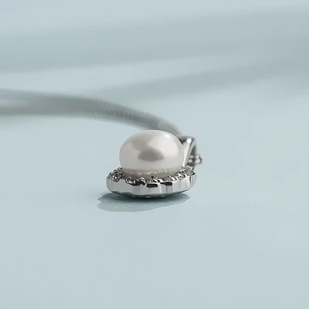 Pirate ship pirateship necklace female S925 silver freshwater pearl female necklace pendant simple and versatile collarbone chain Pirate ship pirateship necklace female S925 silver freshwater pearl female necklace pendant simple and versatile collarbone chain