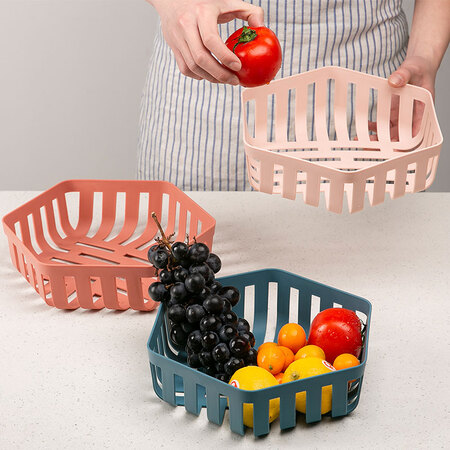 Jiayi Nordic Simple Fruit Basket Fruit Disc Creative Fruit Basin Leal Water Basket Filter Fruit and Vegetable Basket Living Room Snack Disk Storage Frame 2 Pack - DP41212-JB Jiayi Nordic Simple Fruit Basket Fruit Disc Creative Fruit Basin Leal Water Basket Filter Fruit and Vegetable Basket Living Room Snack Disk Storage Frame 2 Pack - DP41212-JB