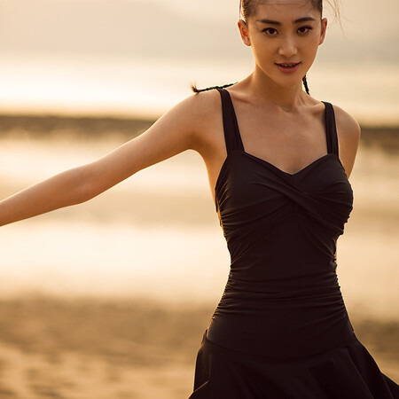 Yizi Ladies Swimsuit Conservative One Piece Skirt Swimsuit Covers Belly and Shows Thin Large Size Swimsuit Women's Slim Gather Hot Spring Swimwear EZI18W234 Black S Yizi Ladies Swimsuit Conservative One Piece Skirt Swimsuit Covers Belly and Shows Thin Large Size Swimsuit Women's Slim Gather Hot Spring Swimwear EZI18W234 Black S