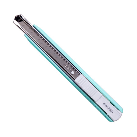 Deli deli trumpet aluminum sheath utility knife wallpaper knife paper knife office supplies color random 2086 Deli deli trumpet aluminum sheath utility knife wallpaper knife paper knife office supplies color random 2086