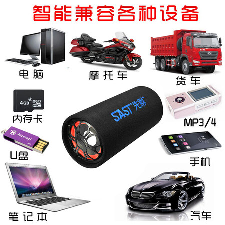 Success SAST Successive Auto Bluetooth audio car low cannon 10 inch speaker 12V / 24V / 220V three-use speaker round black standard Success SAST Successive Auto Bluetooth audio car low cannon 10 inch speaker 12V / 24V / 220V three-use speaker round black standard