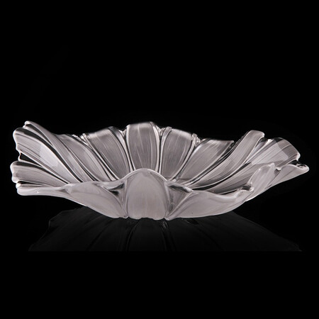 Flevenz lead-free glass fruit bowl fruit bucket sunflower flower creative dried fruit bowl fruit basket large fruit bowl transparent color Flevenz lead-free glass fruit bowl fruit bucket sunflower flower creative dried fruit bowl fruit basket large fruit bowl transparent color