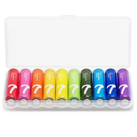 ZMI7 rainbow battery alkaline 10 capsules suitable for blood pressure monitor/remote control/mouse/children's toys/smart door lock ear temperature gun oximeter ZMI7 rainbow battery alkaline 10 capsules suitable for blood pressure monitor/remote control/mouse/children's toys/smart door lock ear temperature gun oximeter