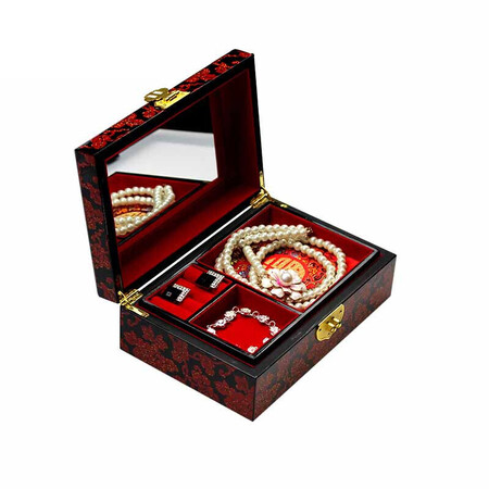 Nine-color jiucai jewelry box Pingyao push light lacquerware Hand-made collection of gifts for Women’s Day on March 8th Push light lacquer jewelry box Shanxi specialty black skewer lotus Nine-color jiucai jewelry box Pingyao push light lacquerware Hand-made collection of gifts for Women’s Day on March 8th Push light lacquer jewelry box Shanxi specialty black skewer lotus