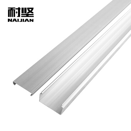 Hard-resistant aluminum alloy square trunking, surface mounting, square cloth, outer opening, brushed aluminum large cover, metal square trunking, electrical accessories 20mm*20mm Hard-resistant aluminum alloy square trunking, surface mounting, square cloth, outer opening, brushed aluminum large cover, metal square trunking, electrical accessories 20mm*20mm