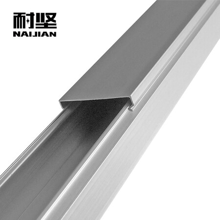 Hard-resistant aluminum alloy square trunking, surface mounting, square cloth, outer opening, brushed aluminum large cover, metal square trunking, electrical accessories 20mm*20mm Hard-resistant aluminum alloy square trunking, surface mounting, square cloth, outer opening, brushed aluminum large cover, metal square trunking, electrical accessories 20mm*20mm