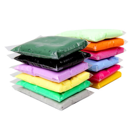 Colorful Art 500g 24-color ultra-light clay a pound package for children's handmade color clay plasticine space mud toy diy package yellow 500g per pound package Colorful Art 500g 24-color ultra-light clay a pound package for children's handmade color clay plasticine space mud toy diy package yellow 500g per pound package