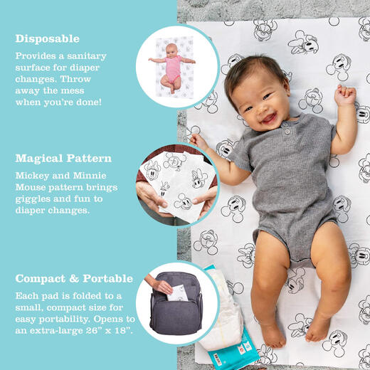 J. L. Childress Disney Disperable Pad Pack 24 Pack J. L. Childress Disney Disperable Pad Pack 24 Pack