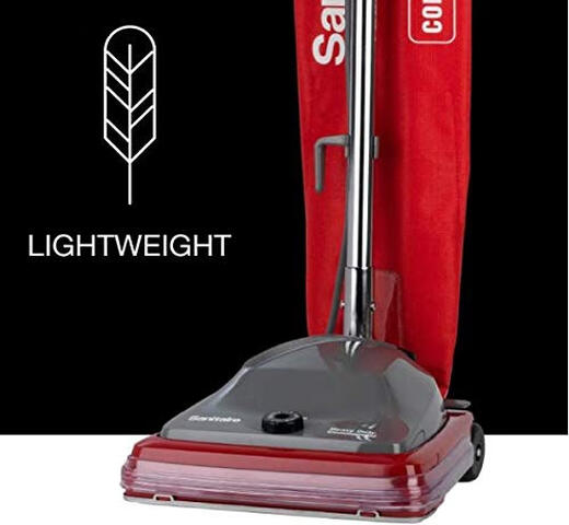 Sanitaire traditionnel à l'aspirateur de sacs commerciaux verticaux, SC684G rouge Sanitaire traditionnel à l'aspirateur de sacs commerciaux verticaux, SC684G rouge