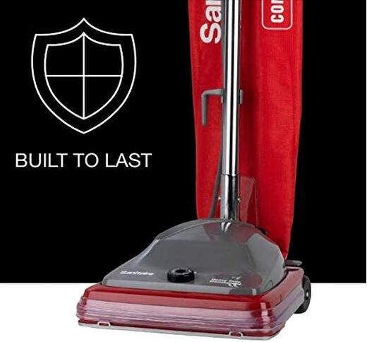 Sanitaire traditionnel à l'aspirateur de sacs commerciaux verticaux, SC684G rouge Sanitaire traditionnel à l'aspirateur de sacs commerciaux verticaux, SC684G rouge