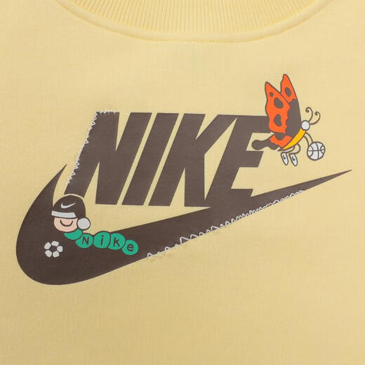 耐克NIKE【滔搏运动】大童K NSW CLUB FLC CREW LS GCEL卫衣 HQ4885-701 XL 耐克NIKE【滔搏运动】大童K NSW CLUB FLC CREW LS GCEL卫衣 HQ4885-701 XL