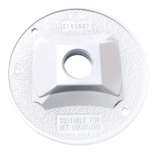Sigma Electric White 14381WH 1/2 inch 1 hole round lamp holder cover Sigma Electric White 14381WH 1/2 inch 1 hole round lamp holder cover