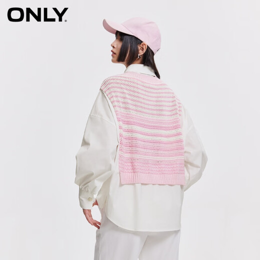 ONLY夏季设计感休闲百搭拼接开叉落肩衬衫女|124151010 C31 复兴浅紫色 M (165) 84A ONLY夏季设计感休闲百搭拼接开叉落肩衬衫女|124151010 C31 复兴浅紫色 M (165) 84A