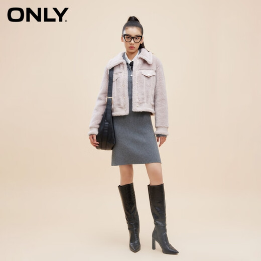 Nur einfache lässige und vielseitige Kontrastkasten -Lederjacke für Frauen 12349L001 C15 Rose Brown 170/8a/l Nur einfache lässige und vielseitige Kontrastkasten -Lederjacke für Frauen 12349L001 C15 Rose Brown 170/8a/l