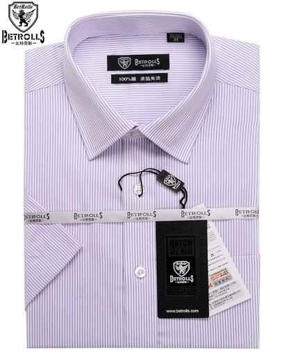 BETROLLS men's pure cotton short-sleeved shirt men's business casual cotton shirt fabric without ironing 9905 40
BETROLLS men's pure cotton short-sleeved shirt men's business casual cotton shirt fabric without ironing 9905 40