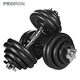 PROIRON pure iron dumbbell barbell 20KG10kg*2 men's and women's fitness equipment adjustable suit with 35cm connector PROIRON pure iron dumbbell barbell 20KG10kg*2 men's and women's fitness equipment adjustable suit with 35cm connector