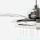 OPPLE ceiling fan light invisible fan light led dining room American bedroom living room European style lamp Chinese style lighting restaurant light intelligent dimming send remote control Yufeng S OPPLE ceiling fan light invisible fan light led dining room American bedroom living room European style lamp Chinese style lighting restaurant light intelligent dimming send remote control Yufeng S