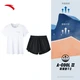 Anta sports suit women's two-piece short-sleeved T-shirt women's 2022 summer new casual sports loose breathable fitness running suit tops women's flagship pure white anti-light suit XL/175 Anta sports suit women's two-piece short-sleeved T-shirt women's 2022 summer new casual sports loose breathable fitness running suit tops women's flagship pure white anti-light suit XL/175