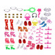 Send 169 gifts doll toy set big gift box doll dress up princess Miao baby Barbie doll clothes play house scene dollhouse girl gift children's day birthday gift A4 3D cosmetic contact lenses + 12 movable + 156 sets Send 169 gifts doll toy set big gift box doll dress up princess Miao baby Barbie doll clothes play house scene dollhouse girl gift children's day birthday gift A4 3D cosmetic contact lenses + 12 movable + 156 sets