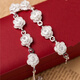 STFBOYS the same silver-plated anklet with bells, bracelets, bracelets, gifts, female Yilian Fei, hollow ball, five-pointed star STFBOYS the same silver-plated anklet with bells, bracelets, bracelets, gifts, female Yilian Fei, hollow ball, five-pointed star