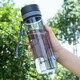 Tianxi TIANXI Plastic Cup Creative Transparent Handy Cup Large Capacity Outdoor Sports Travel Water Cup Portable Leakproof Tea Cup Gray 800ml Tianxi TIANXI Plastic Cup Creative Transparent Handy Cup Large Capacity Outdoor Sports Travel Water Cup Portable Leakproof Tea Cup Gray 800ml