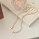Ji Yuyou pearl necklace women's summer new light luxury high-end birthday gift niche millet grain necklace flower collarbone chain pearl necklace Ji Yuyou pearl necklace women's summer new light luxury high-end birthday gift niche millet grain necklace flower collarbone chain pearl necklace