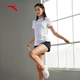 Anta sports suit women's two-piece short-sleeved T-shirt women's 2022 summer new casual sports loose breathable fitness running suit tops women's flagship pure white anti-light suit XL/175 Anta sports suit women's two-piece short-sleeved T-shirt women's 2022 summer new casual sports loose breathable fitness running suit tops women's flagship pure white anti-light suit XL/175