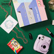 Fuji instax instant instant camera mini11 exquisite gift box clear sky blue with 10 sheets of photo paper Fuji instax instant instant camera mini11 exquisite gift box clear sky blue with 10 sheets of photo paper