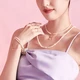 Lukfook Jewelry mipearl series 18K gold freshwater pearl ring women's fashion ring pricing F87KRTB002Y total weight about 1.08 grams - 16 pearls Lukfook Jewelry mipearl series 18K gold freshwater pearl ring women's fashion ring pricing F87KRTB002Y total weight about 1.08 grams - 16 pearls