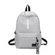 2020 new school bag men's backpack female junior high school students start school bag casual simple fashion trend canvas bag backpack all-match high school students black with sachet + bear ornament 2020 new school bag men's backpack female junior high school students start school bag casual simple fashion trend canvas bag backpack all-match high school students black with sachet + bear ornament